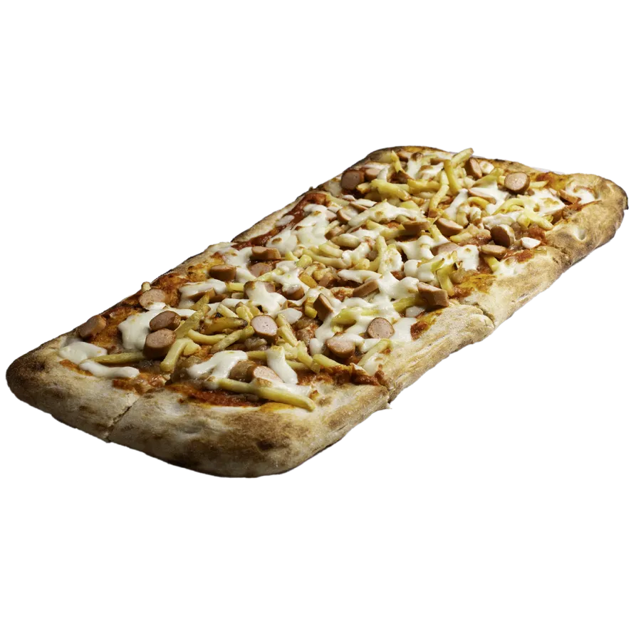 Spizza al Taglio Würstel Patatine